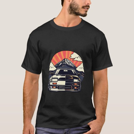 JDM auto Japans Retro Auto Racing Drifting Legend T-shirt (Voorkant)