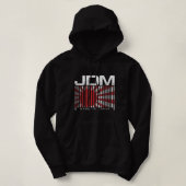 JDM Bar code Made in Japan Motorsport Mannen Hoodi Hoodie (Design voorkant)