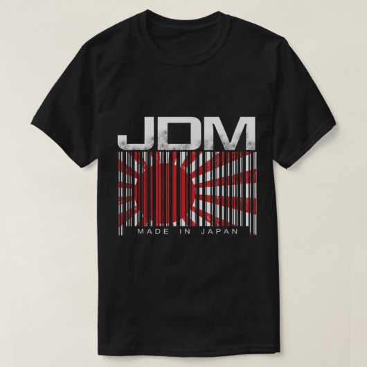 JDM Barcode Made in Japan Motorsport Mannen T-shirt (Design voorkant)