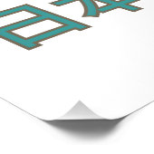 JDM car with Japanese landscape on background Perfect Poster (Hoek)