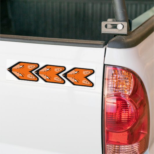 JDM Fox Badge Bumpersticker (Op Truck)