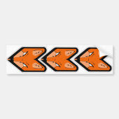 JDM Fox Badge Bumpersticker (Voorkant)
