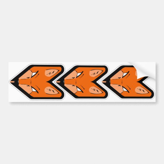 JDM Fox Badge Bumpersticker (Voorkant)