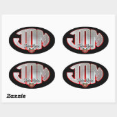 JDM Fuckus Ruckus Ovale Sticker (Vel)