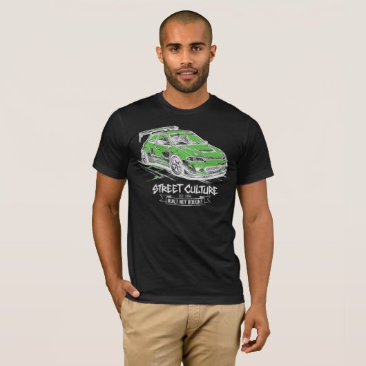JDM Hatchback Straatcultuur Grafisch T-shirt (Voorkant volledig)