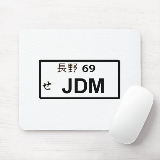 JDM Japans LicentieBord Mousepad Muismat (Met muis)