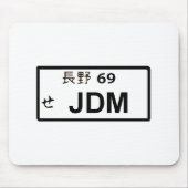JDM Japans LicentieBord Mousepad Muismat (Voorkant)