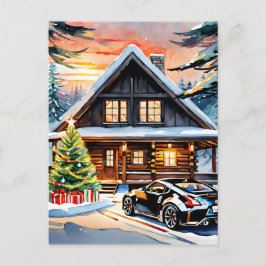 JDM Joyride: Een vrolijke kerstgroet gevouwen Feestdagenkaart