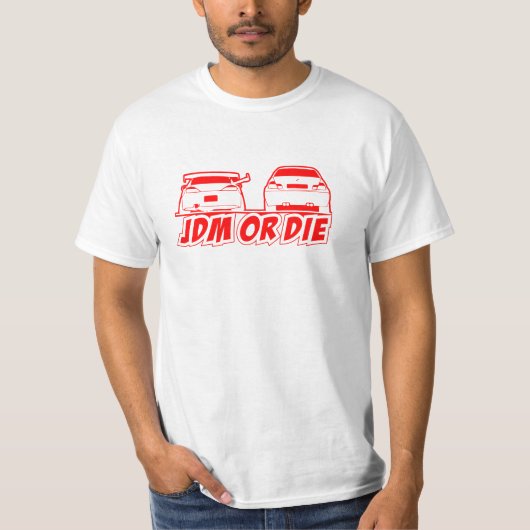JDM OF DIE RACE T SHIRT (Voorkant)