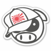 JDM Pig Subaru Custom-Cut Vinyl Sticker (Voorkant)