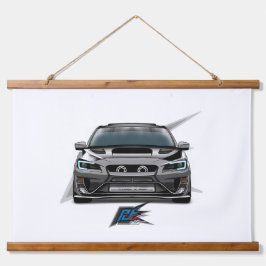 jdm rallyauto hangend wandkleed
