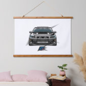 jdm rallyauto hangend wandkleed (Slaapkamer)