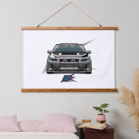 jdm rallyauto hangend wandkleed (Slaapkamer)