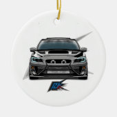 jdm rallyauto keramisch ornament (Voorkant)