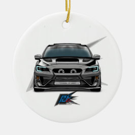 jdm rallyauto keramisch ornament