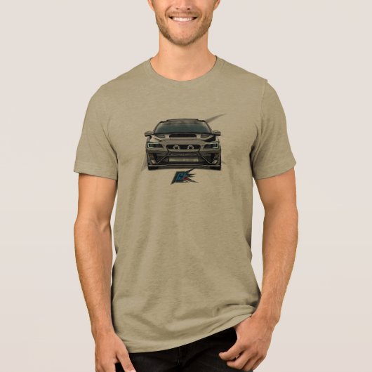 jdm rallyauto  Tri-Blend shirt (Voorkant)