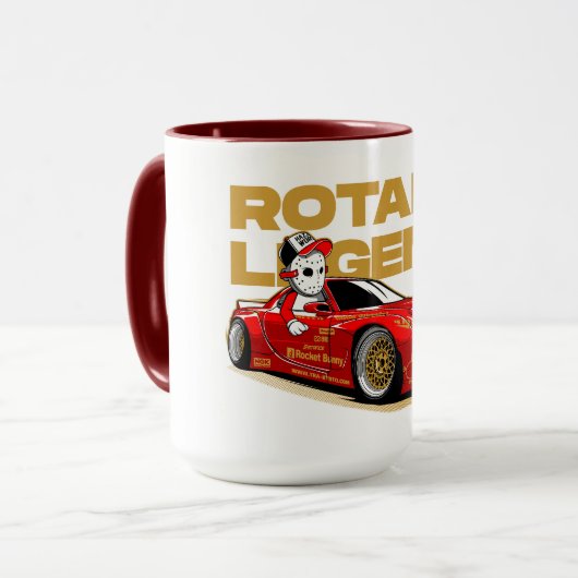 JDM RED ROTARY DRIFT LEGENDE MOK (Voorkant links)