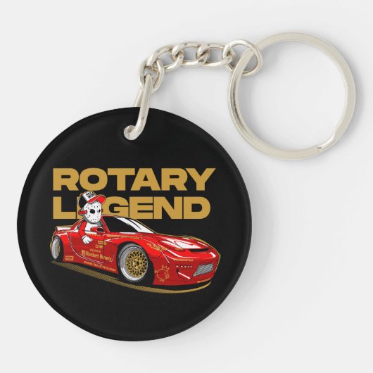 JDM RED ROTARY DRIFT LEGENDE SLEUTELHANGER (Achterkant)