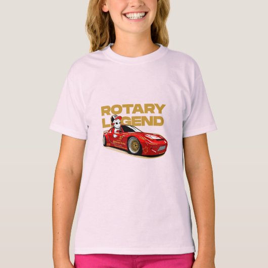 JDM RED ROTARY DRIFT LEGENDE T-SHIRT (Voorkant)
