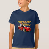 JDM RED ROTARY DRIFT LEGENDE T-SHIRT (Voorkant)