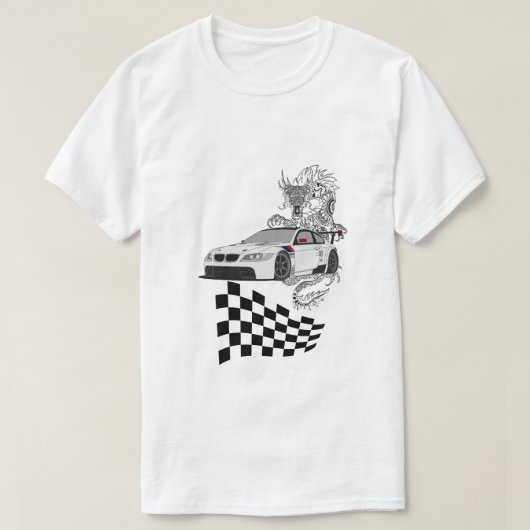 JDM sportauto draken T-shirt | Japanse straatrace (Design voorkant)