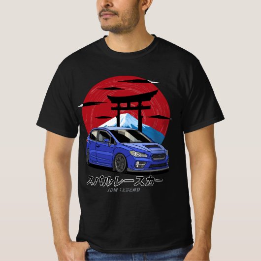 JDM Subie Impreza WRX STi Evoeye 2015 T-Shirt (Voorkant)