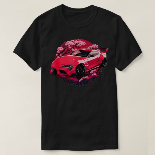 JDM Supra MK5 GR Kersenbloesem 2JZ Stance Graphic T-shirt (Design voorkant)