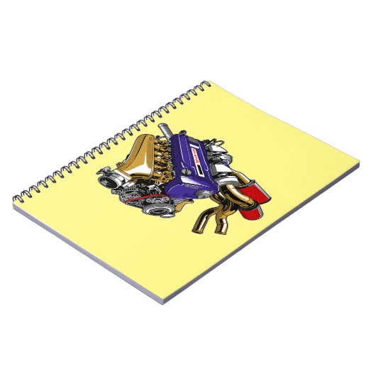 JDM ZESCILINDER TURBOMOTOR NOTITIEBOEK (Linkerzijde)