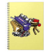 JDM ZESCILINDER TURBOMOTOR NOTITIEBOEK (Voorkant)