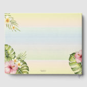 Je 3 foto's bevestigen het Baby shower Gastenboek (Achterkant)