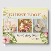Je 3 foto's bevestigen het Baby shower Gastenboek (Voorkant)