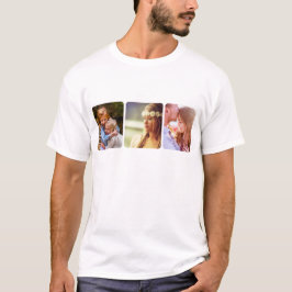 Je 3 foto's Sjabloon T-shirt