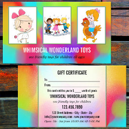 Je 3 Foto's Speelgoed Gift Visitekaartje