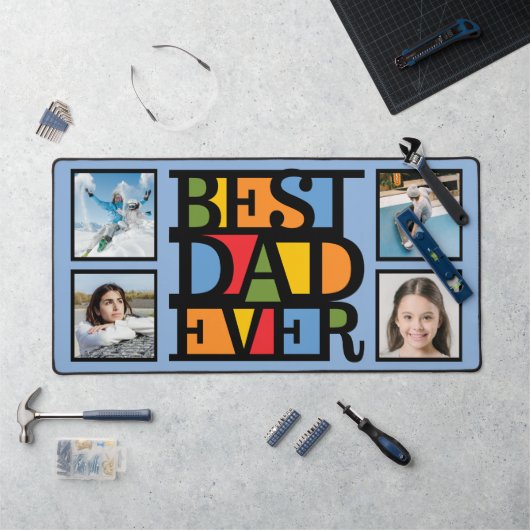 JE 4 FOTO'S BESTE PAPA OOIT BUREAUMAT (Werkstation)