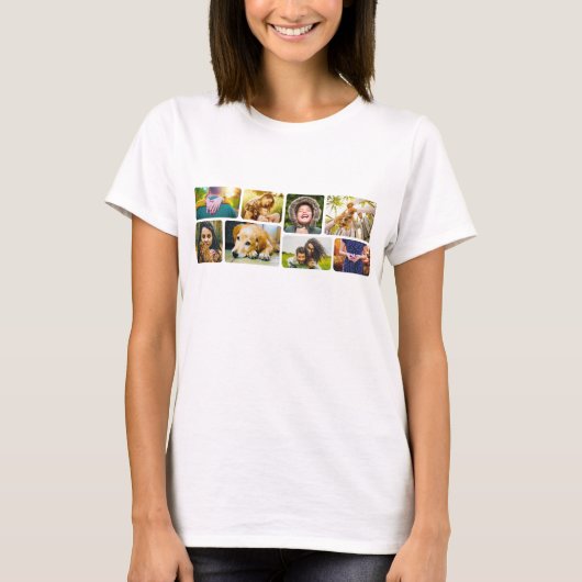 Je 8 foto's met ritssluiting t-shirt (Voorkant)