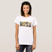Je 8 foto's met ritssluiting t-shirt (Voorkant volledig)
