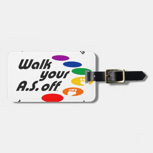 Je A.S. lopen Uit Bagagelabel (Voorkant horizontaal)