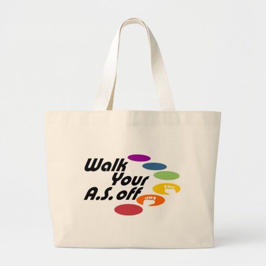 Je A.S. lopen Uitsluitend off - Logo Grote Tote Bag (Voorkant)