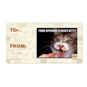 Je aanbieding is een Kat Etiket (Voorkant)