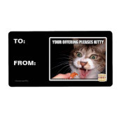 Je aanbieding is een Kat Etiket (Voorkant)