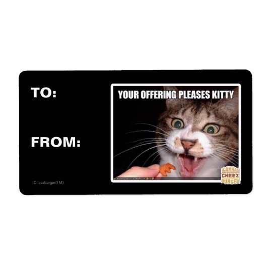 Je aanbieding is een Kat Etiket (Voorkant)