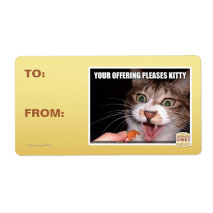 Je aanbieding is een Kat Etiket