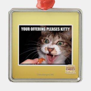 Je aanbieding is een Kat Metalen Ornament
