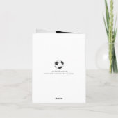 je aangepast bericht eenvoudige voetbalwedstrijd kaart (Achterkant)