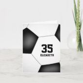 je aangepast bericht eenvoudige voetbalwedstrijd kaart (Voorkant)