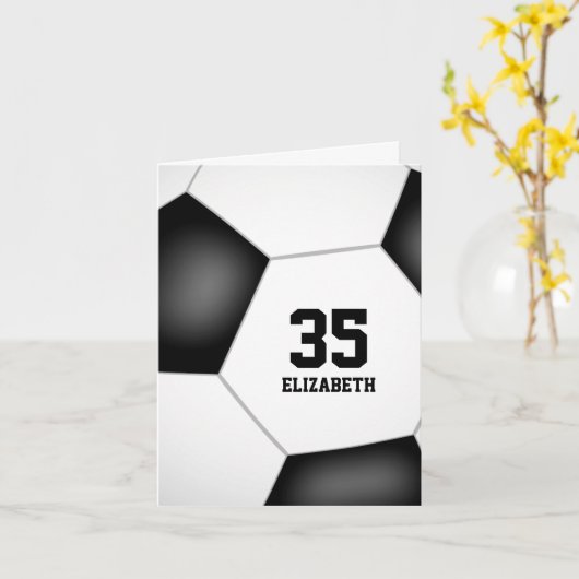 je aangepast bericht eenvoudige voetbalwedstrijd kaart (Gele Bloem)