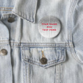 Je aangepaste Afbeelding en tekst op maat Ronde Button 5,7 Cm (In situ)
