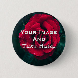 Je aangepaste Afbeelding en tekst op maat Ronde Button 5,7 Cm