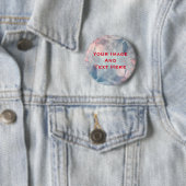 Je aangepaste Afbeelding en tekst op maat Ronde Button 5,7 Cm (In situ)