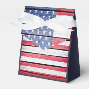 Je aangepaste Amerikaanse vlag Vader Box Bedankdoosjes